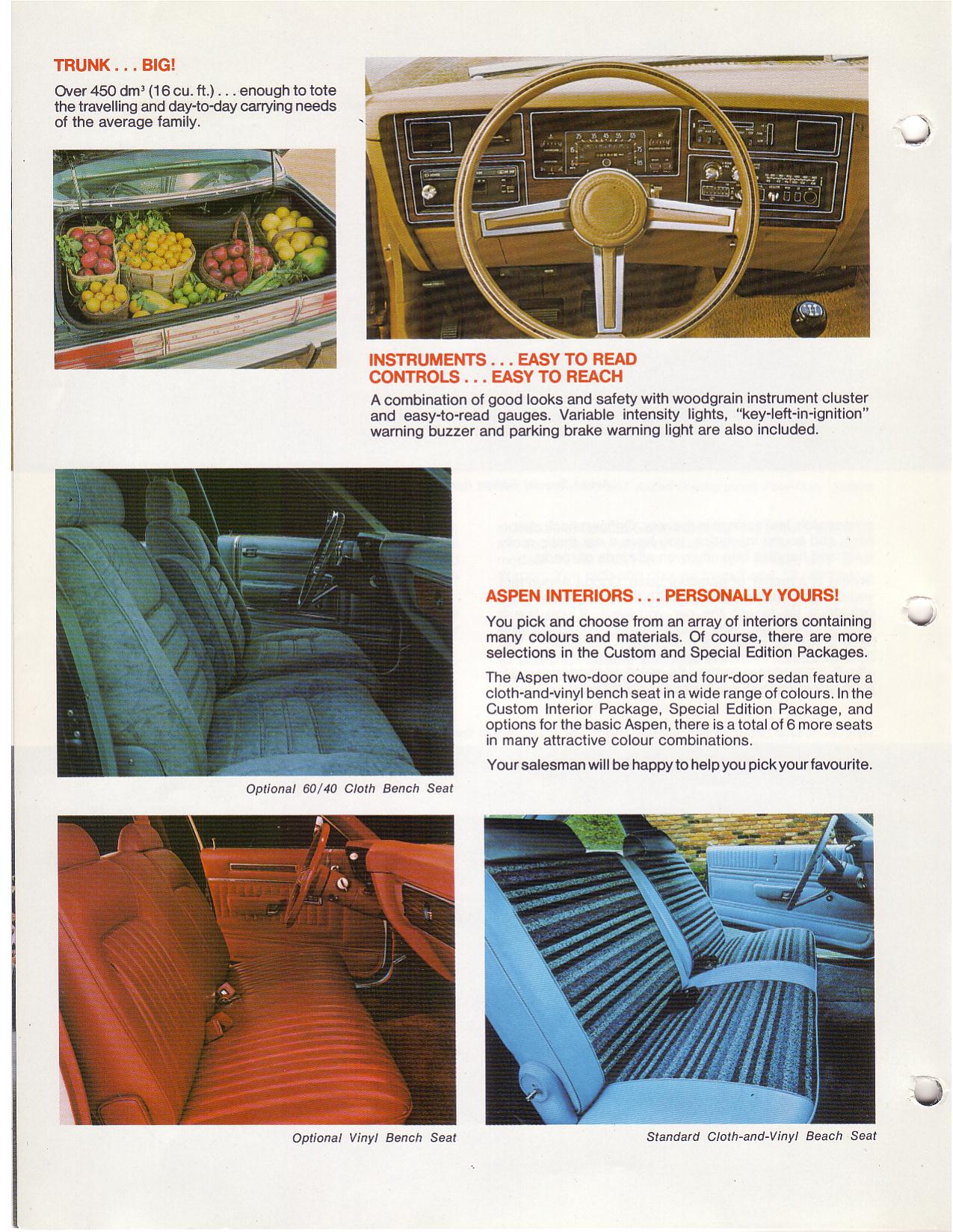 1979 Dodge Aspen Brochure